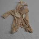 BABESIDE Reborn Baby Doll Clothes Set for 17"-22" Dolls Accessories, Cute Bear Baby Doll Clothes Onesie with Hat for Realistic Baby Dolls Girls & Boys, Khaki