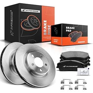 A-Premium 12.6 in (320 mm) Front Vented Disc Brake Rotors + with Select Chrysler and Dodge Models - 300, Challenger, Charger, Magnum,