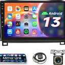 Car Radio for Toyota Tundra 2007-2013 Android 13 Car Stereo for Toyota Sequoia 2008-2018, Rimoody 10.1'' Touch Screen GPS Navigation Mirror Link Bluetooth WiFi FM Backup Camera