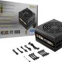 GAMDIAS PCIe 5.1 & ATX3.1 Gold 1000W Power Supply for GeForce RTX 5000 Series, 1000W Fully Modular ATX 80 Plus Gold Computer PSU for Gaming PC Desktops, Low-Noise Fan, HELIOS P2-1000G