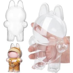 Protective case for Doll,Clear Display Box with Chain, 6.7 Inch