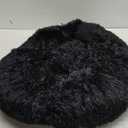nononfish Puppy Beds for Small Dogs Washable 19" Black Calming and Anxiety Pet Beds Fluffy and Plush Durable Small Dog Bed