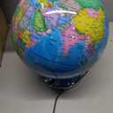 USA Toyz Illuminated Globe for Kids Learning- 3-in-1 STEM Globes of the World with Stand, Constellation Map, Built-in LED Night Light Desk Globe Lamp, Non-Tip Metal Base, 9.75 Tall, 7 Inch Diameter (7.2" Diameter)