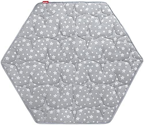Hexagon Playpen Mat, Baby Playmat Fits Regalo Portable Play Yard 48 Inch and hiccapop 53" PlayPod Playpen, 6 Panel Playpen Mattress Non Slip Pad Mat