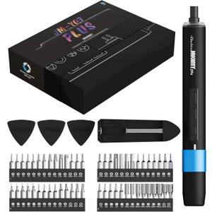 Precision Electric Screwdriver Kit, JAKEMY 61 In 1 Manual & Automatic Torque Power Screwdriver Set Rechargeable Cordless with LED Light for Laptop/Phone/Glasse/Watch (Jm-y03)