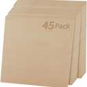 LRYYBTI 12 x 12 x 1/8 Inch A/AA Garde Baltic Birch Plywood 3mm Plywood Sheets 45Pcs Basswood Sheets with Smooth Surface Perfects for Laser Cutting, Engraving, Crafting, DIY Projects