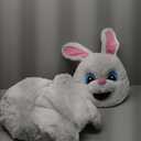 Morph Easter Bunny Costume Adult Deluxe Rabbit Mascot Outfit for Men - Perfect for Easter Costumes and Events (Large)