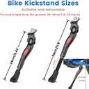 VECKUSON Kickstand for Kids Bike, Bicycle Kickstands Center Mount for 16 18 20 22 Inch Bicycles Adjustable Aluminum Alloy Kickstands for 16-18-20inch 18-20-22inch Mountain Bike