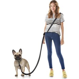 Hands Free Dog Leash, 8.2ft Multifunctional Crossbody Rope with Explosion-Proof Handle and Adjustable Training Hands Free Leash for Medium Dog