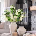 DILATATA Faux Hydrangea Flowers 31" Cream Artificial Hydrangea Spray with 5 Flower Heads, 3 Per Bag.Faux Hydrangeas Plastic Flowers Fake Hydrangeas for Indoor Outdoor Wedding Table Centerpieces Decor
