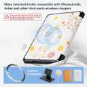 CoBak Magnetic Case for 7" Kindle Paperwhite 12th Gen 2024 and Kindle Colorsoft - Compatible with iPhone MagSafe, for Samsung/Belkin/Anker Wireless Charging Pads, Lightweight, Auto Sleep Wake (Mag Ring Pastel Daisy)