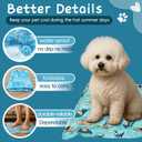 Cooling Pad for Large Dog,Instant Pet Cool Mat,Comfortable Cool Pet Mat for Cat.Portable Dog Bed for Summer. Suitable for Outdoor Summer Crate Pad.Long Time Cooling.Animal(Size-L 19.7 * 23.6in)