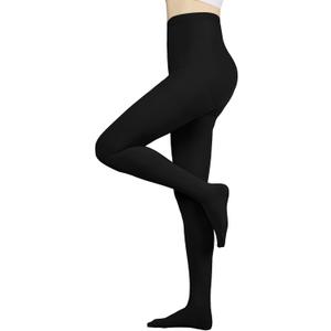 Compression Pantyhose for Women, 20-30mmHg Graduated Compression Stockings & Leggings, Closed Toe Support Hose Tights (Large, Black)