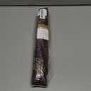 VHC Brands Beckham Round Seat Cushion Chair Pad, Red Black Tan, Jute Blend with Ties, 15x15 Inches