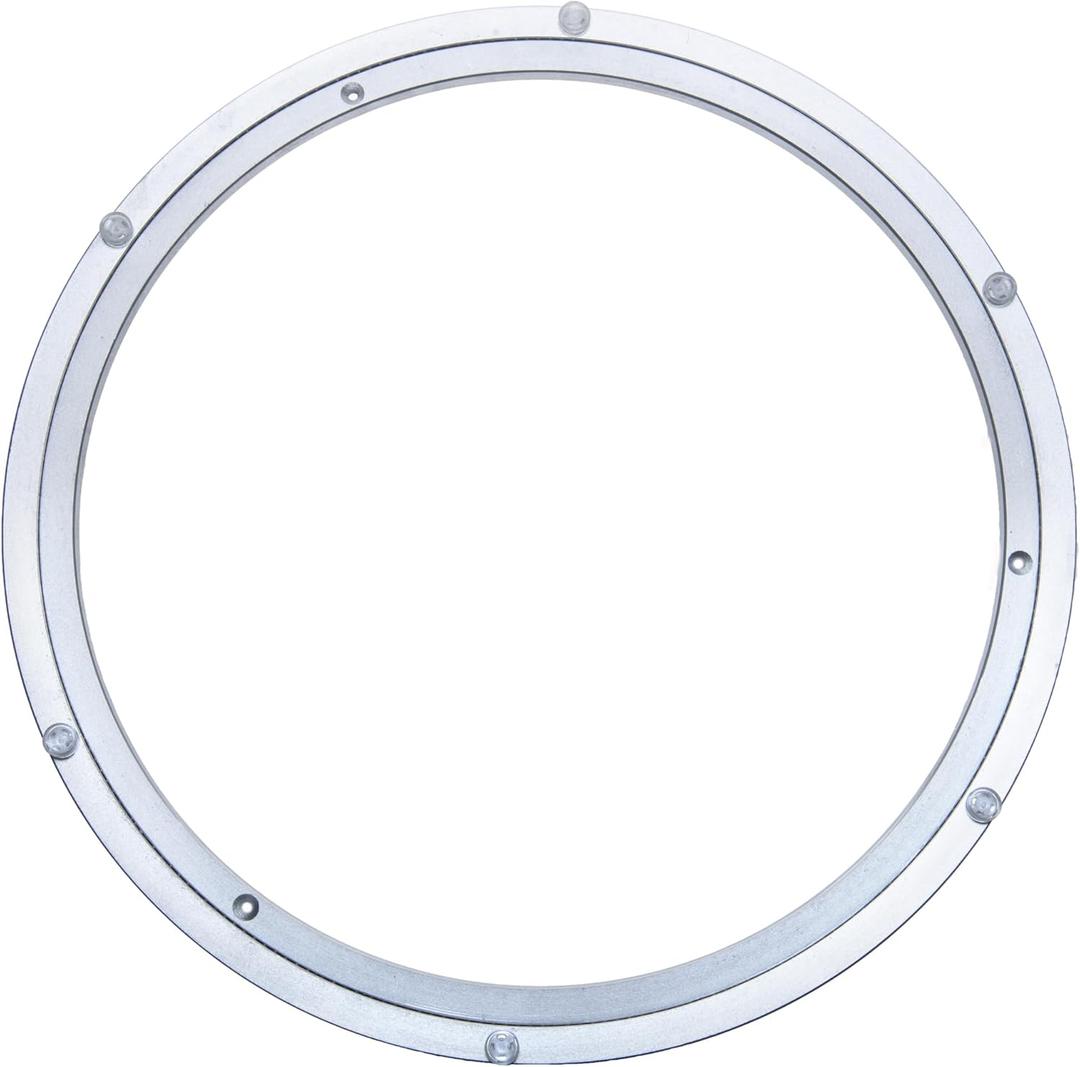 Aluminum Heavy Duty Lazy Susan Rotating Turntable Bearing Swivel Plate Hardware for Dining-Table (18 inch (12mm))