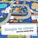 Car Mat for Kids Toy Cars - Car Track Rug Car Carpet for Kids Play Mat City Life Road Carpet for Playroom Living Room Bedroom Classroom, 3'5'