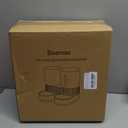 Automatic Gravity Cat Dog Feeder and Water Dispenser with 304 Stainless Steel Bowls 2 in 1 360 Degree Rotatable Auto 2.4L Dry Food and 2.6L Water Bowl for Small Medium Pet Dog Puppy Kitten (Gray)