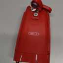 bella Electric Can Opener and Knife Sharpener, Removable Cutting Lever, Cord Storage, Stainless Steel Blade, Red
