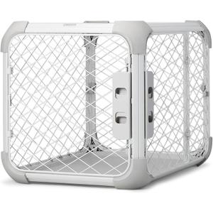 DIGGS Evolv Dog Crate - Slim, Durable Dog Kennel with Removable Ceiling Panel and Modular Design - Safe, Stylish, and Convenient (Ash, Medium)