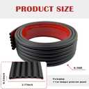 Car Bumper Protector Guard,Wavy Rear Bumper Protector for Anti-Scratch & Anti-Collision,Rear Front Bumper Guard with Strong Adhesive Backing Suitable for SUV,Car,Truck