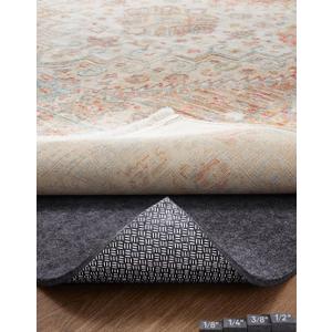 Veken Non Slip Cushioned Rug Pad Gripper, Felt and Silicone Backing, 8 x 10 Ft, 1/2" Thick Carpet Liner Protector Mat for Area Rugs and Hardwood Floors, with Over 99 Pcs Anti-Slip Strips Pattern