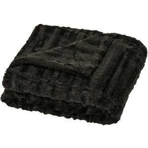 Home Soft Things Derby Double Sided Faux Fur Throw Blanket, Chocolate, 100'' x 65'', Super Soft Comfy Fluffy Plush Bed Couch Cover for All Year Round Accent Home Decoration