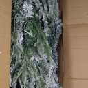 9.5ft Snow Flocked Artificial Christmas Tree Fake Hinged Pine Tree with 450 Warm White Lights, 1800 Branch Tips, Foldable Stand for Christmas Home Office Party Decoration