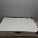 Set of 2 Folding Table 6 FT Lightweight Camping Table Portable Plastic Rectangular Outdoor Dining Table Steel Legs Fold-in-Half with Carrying Handle for Indoor,Picnic,Party,Wedding,Events(White)