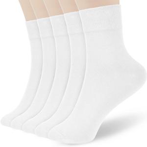 FGZ Women Thin Cotton Socks Soft Cozy Socks Cute Ankle Crew Socks 5 Pairs (9-11)