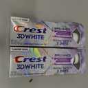 Crest 3D White Teeth Whitening Toothpaste for Adults, 4.6oz, 3 Pack, Stain Remover, Cavity Protection Fluoride Toothpaste, Strengthens Enamel, Faster Whitening, Brightens Teeth, Travel Size