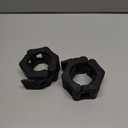 Olympic Barbell Collar 2 inch Quick Release Pair of Locking 2" Pro Weight Bar Plate Locks Clamp Clips for Workout Weightlifting Fitness Training (Black)