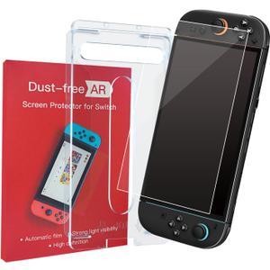 Switch 2 Screen Protector, AR Film for Nintendo Switch 2 (2025), Anti-Glare & Fingerprint, Ultra-Transparent, 9H Hardness, No Bubbles, Easy Installation Kit Included