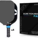 Shark Stealth Quiet Fin Noise-Reducing Paddle Cover for Pickleball, Contains Pads for 2 Paddles (Grey)