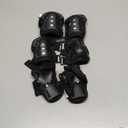 BOSONER Kids/Youth Knee Pad Elbow Pads Guards Protective Gear Set for Roller Skates Cycling BMX Bike Skateboard Inline Skatings Scooter Riding Sports (Small (3-8 years), Black)