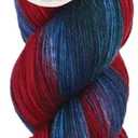 KnitPro Symfonie Fingering Weight Hand Dyed Variegated Yarn Skein | Extra Fine Merino Wool & Polyamide Blend for Knitting & Crocheting, Oeko-TEX Certified 400m, 100g | Terra Twilight Flame