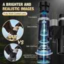 12x42 HD Binoculars for Adults with Phone Adapter, Tripod & Tripod Adapter - BAK4 Prism, FMC Lens, Waterproof & Fogproof, High Powered Scope for Bird Watching, Hunting, Hiking, Travel