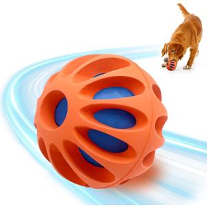 Interactive Dog Toys Ball  Interactive Dog Ball for Smart Play Automatic Moving, Bouncing, Rotating, Motion-Activated Moving Dog Toy for Small/Medium/Large Dogs (Orange+Blue)