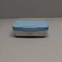 Stainless Steel Lunch Box, Leak-Proof Metal Bento Box with Adjustable Divider, Lunch Container for School Office Picnics & Travel, Microwave-Safe, Blue