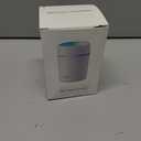Portable Mini Humidifier, Colorful, Cool Mist, USB Powered. Perfect for Bedroom, Office & Car (300ml, White)