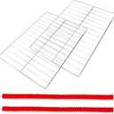 WB48X20249 Oven Rack, 23.75"L x 16.25"W, Compatible with GE Stove Oven Parts. Replacement Parts for Oven Racks JGB720BEJ2TS, JGBP33DET3BB, RGB508PET1CT, Made of 304 Stainless Steel Material, 2 Pcs