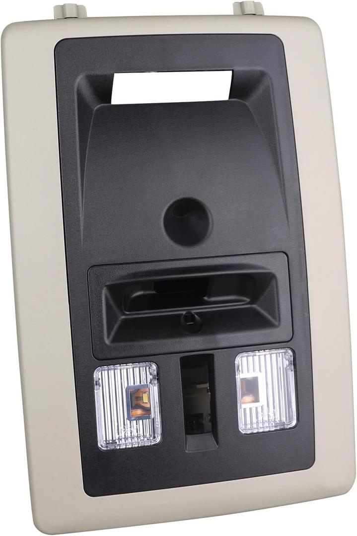 TQPONLY Overhead Console LED Dome Light Compatible with Dodge Ram 1500 2500 3500 4500 5500 Truck Map Lamp Assembly W/Back Glass Window Switch & Homelink & Sunroof Switch