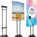 Poster Board Stand for Display, Heavy Duty Floor Sign Holder for Foam Board, Double Sided Display for Business Advertising (1Pack)