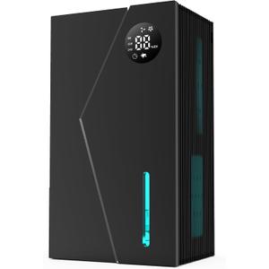 Dehumidifier, Dehumidifiers for Home(1000sq.ft), 98 OZ Water Tank, Dehumidifier Washable Air Filter, Dehumidifiers for Basement Bedroom Bathroom, Auto Shut Off, Timer Setting