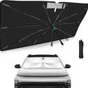 2025 Upgrade Windshield Sun Shade Umbrella Custom Fit for Hyundai Kona 2024-2025 Foldable UV Protection Car Cover, Emergency Rain Shield & Dashboard Protector - Durable Auto Accessory