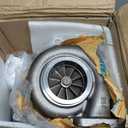 Universal Turbo Turbocharger Compatible with GT45 T4, Turbo Charger Kit 0.66 A/R 600+HP Boost for 4.0L-6.0L Engine with Flange
