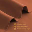 NICETOWN Burnt Orange Modern Blackout Curtains for Small Window, Thermal Insulated and Privacy Room Darkening Drape Panels for Boy's Guest Room Door Short Window (2 Panels, W42 x L45 -Inch)