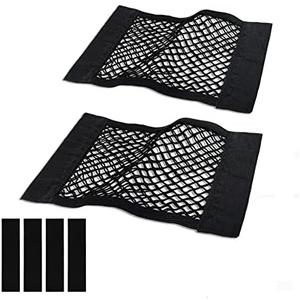 Universal Mesh Cargo Net for Car Trunk Storage,Elastic Small Automotive Cargo Net Pocket Wall Sticker Organizer Pouch Bag Storage for SUV,2 Pack with Tape Stickers Universal Mesh Cargo Net for Car Trunk Storage,Elastic Small Automotive Cargo Net Pocket Wall Sticker Organizer Pouch Bag Storage for SUV,2 Pack with Tape Stickers