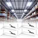VOLISUN 2FT High Bay LED Shop Lights 4Pack, 200W 30000LM LED Linear Light | 0-10V Dimmable, Adjustable Lighting Angle, AC100-277V ETL Listed, 5000K LED Bay Light for Garage,Workshop,Factory,Warehouse
