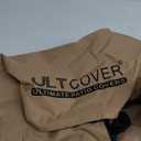ULTCOVER Waterproof Patio Ottoman Cover Square Outdoor Side Table Furniture Covers Size 24L x 24W x 18H inch