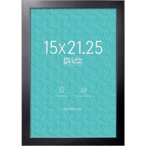 LaVie Home 15x21.25 Picture Frame Black, Puzzles Frame for Wall Decoration, Classic Black Minimalist Style Suitable for Decorating Houses, Offices, Hotels, Puzzles Posters Photos or Artwork1 Pack